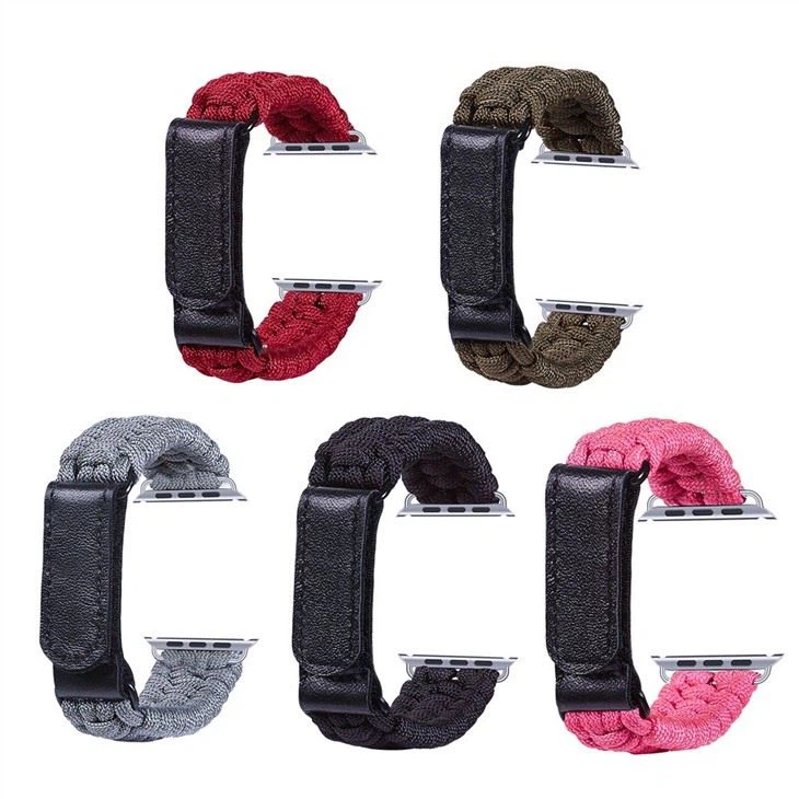 Suitable For Apple Iwatch6 5 4 Velcro Strap Seven Core Umbrella Rope IWatch Outdoor Emergency Strap